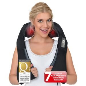 Donnerberg Neck Massager with Heat / 7 Years Warranty/Shiatsu Neck, Shoulder Back Massager for Pain Relief & Relaxation