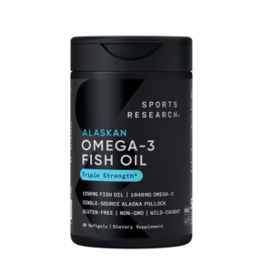 Sports Research Triple Strength Omega 3 Fish Oil - 1250 mg, 90 ct