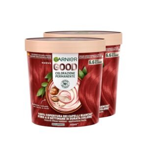 Garnier Good Dye Permanent Colour, 6.6 Pomegranate Red - 2 Packs
