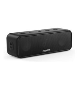 soundcore 3 by Anker, Bluetooth Speaker with Stereo Sound, 24H Playtime, IPX7 Waterproof, App, Custom EQ, Home, Outdoor, Beach