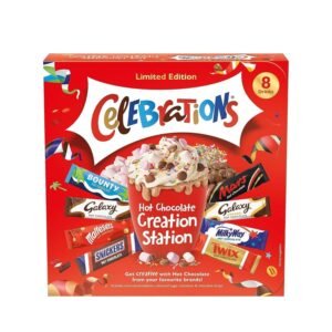 Celebrations Hot Chocolate Creation Station | Limited Edition Hot Chocolate Gift Set Featuring 8 Hot Chocolate Sachets & 3 Toppings