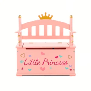 GIANTEX Kids Toy Storage Organizer, 2-in-1 Toy Storage Chest & Bench, w/ Safety Hinge & High Backrest