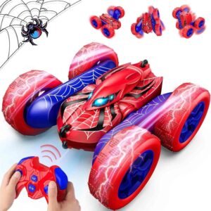 Dreamlandia Spider Toys Remote Control Cars Man Toys, 360 Flips RC Car Kids Toys for 3 4 5 6 7 8 Year Old Boy Gifts
