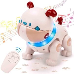 KaeKid Remote Control Robot Dog Toy for Kids - Interactive Touch &Smart Dancing Robots for Kids, Electronic Pets Toys Robotic Dog - 3 Year