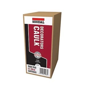 Soudal Trade Pack White Decorators caulk 290ml, Pack of 6