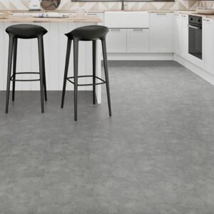 Spectra Luxury Rigid Core Click Vinyl Flooring Smoke Grey Tile