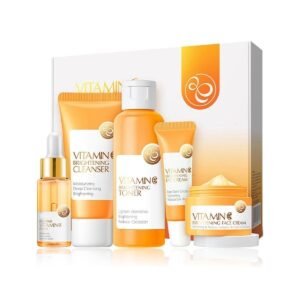 Skincare Gift Set for Teenage Girls - Vitamin C Serum Skin Care Sets & kits - Pamper Gifts for Women - Includes Cleanser, Face Serum,Cream,Toner, Eye Cream - Anti-Aging Daily Skin Care (5 Pieces)