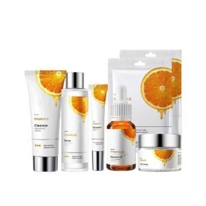 Vitamin C Serum for Face Skincare Set - Vitamin C Serum for Anti Oxidantion Hydrating Serum For Dull, Tired Skin -Mask 2pcs(7PCS)