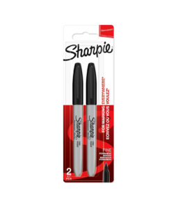 Sharpie Permanent Markers | Fine Point for Bold Details | Black Ink | 2 Marker Pens