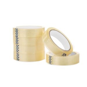 MnexiaPack 6 Clear Tape Refill Rolls | 24x66m | Sticky Tape