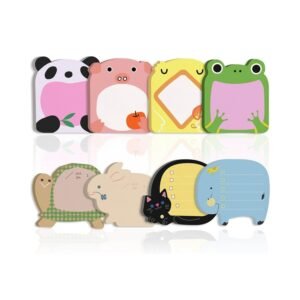 SPEPY 40 Pcs Cute Sticky Notes Set, Cartoon Animals Sticky Notes - Student Class Gifts(8 Styles)