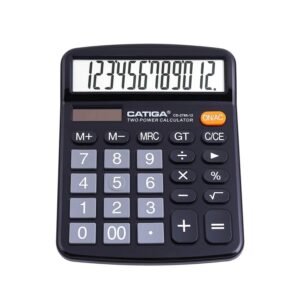 12 Digit Desktop Calculator with Large LCD Display and Sensitive Button, CD-2786